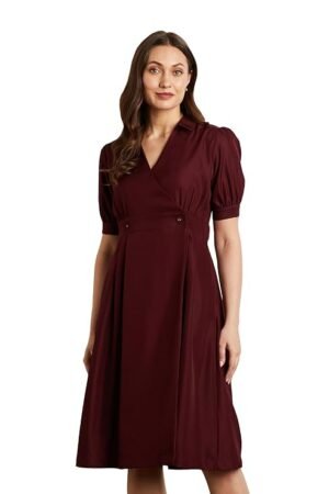 Premium Women's Fit & Flare Wrap Dress