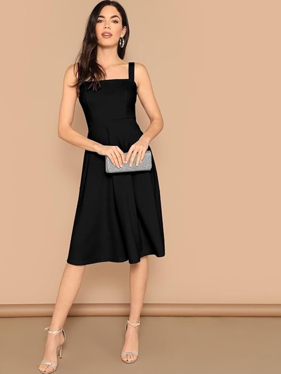 Black Sleeveless Bodycon Maxi Dress for Women | Casual & Party Wear Western Dress - Image 4